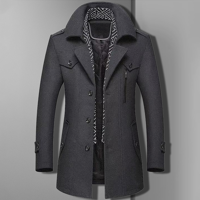 Men's Modern One-Shoulder Coat Design