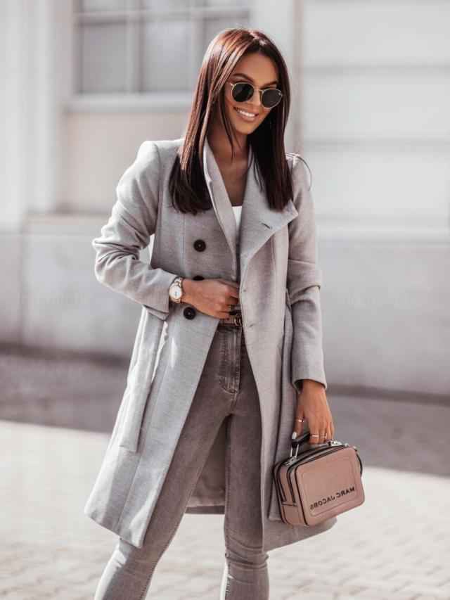 Women's Double-Breasted Elegant Trench Coat