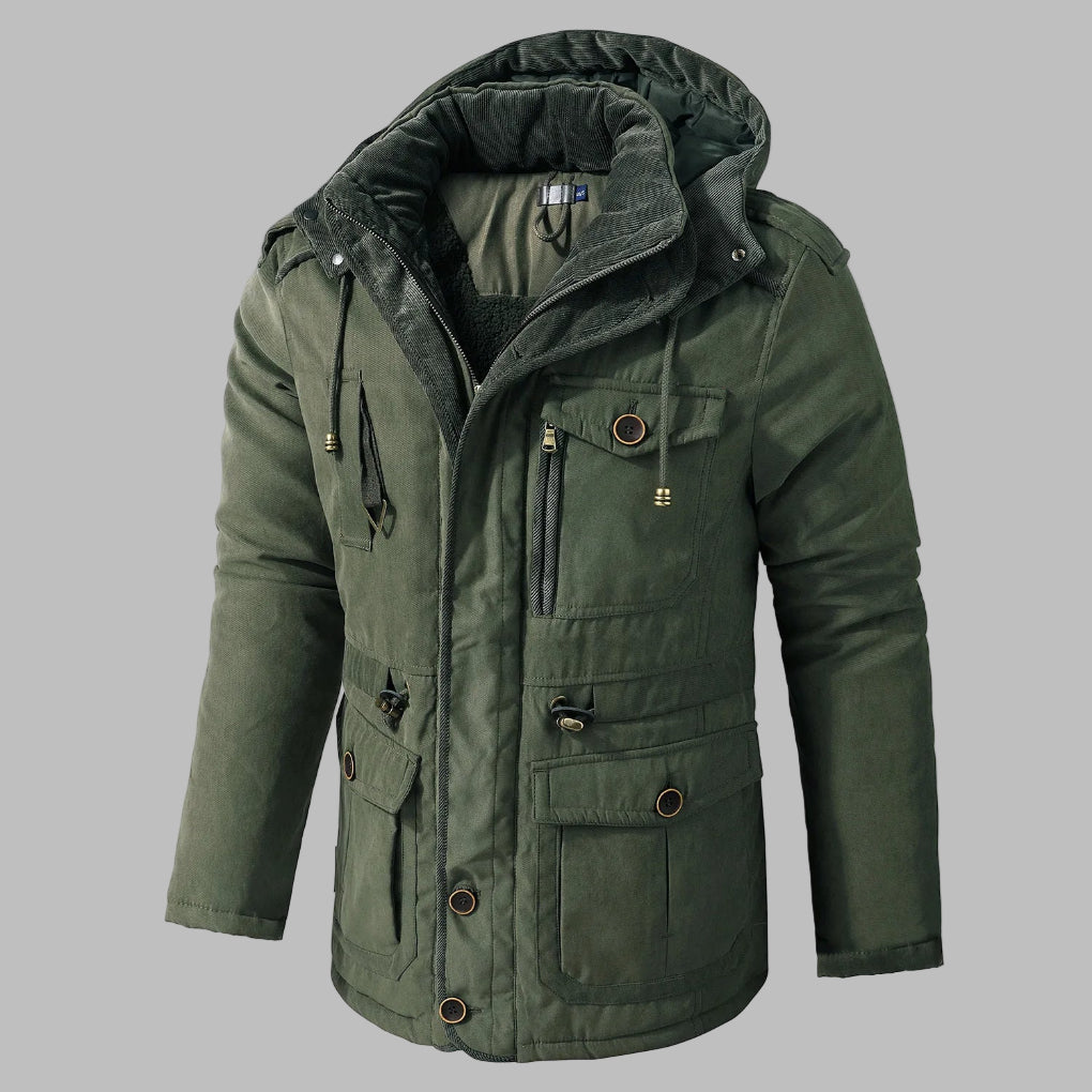 Men's Winter Jacket Practical With Many Pockets
