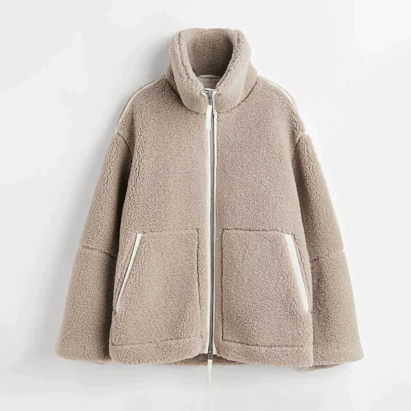 Soft Women's Lambswool Winter Jacket