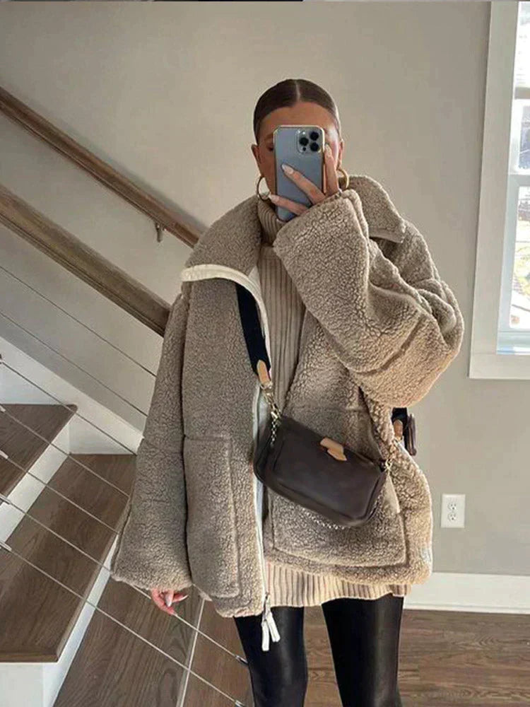 Teddy Coat Oversize Soft