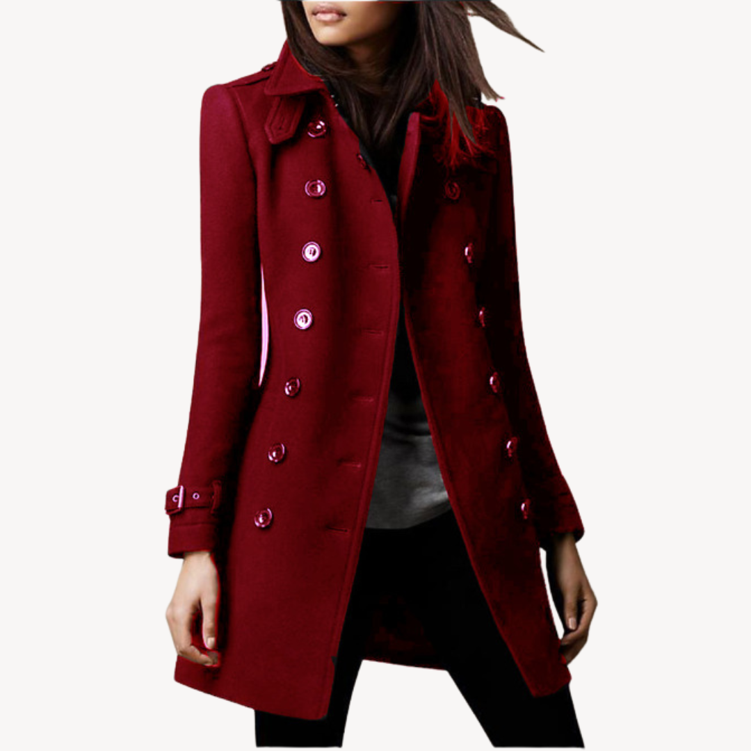 Damen Wollmantel Elegant Kurz