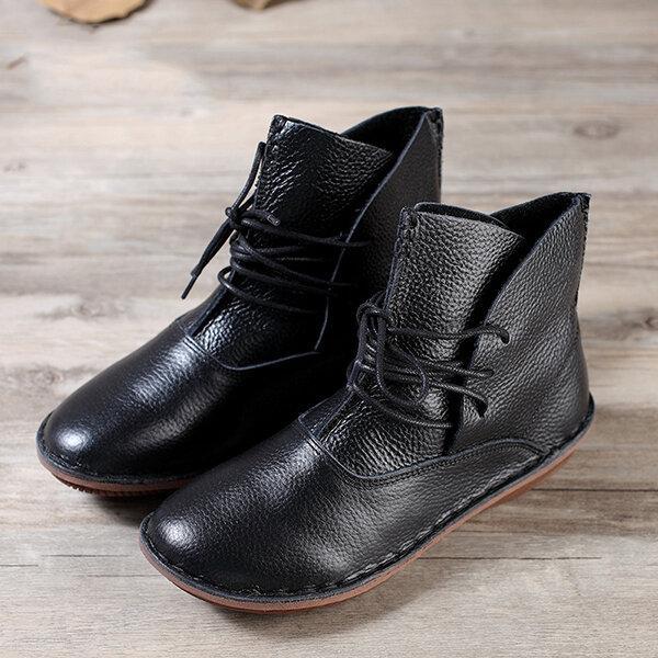 Women's Leather Boots Elegant Design