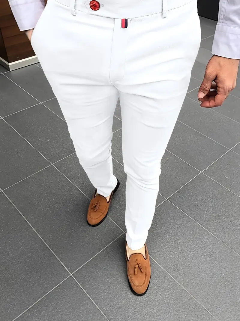 Men's Slim Fit Elegant Suit Trousers
