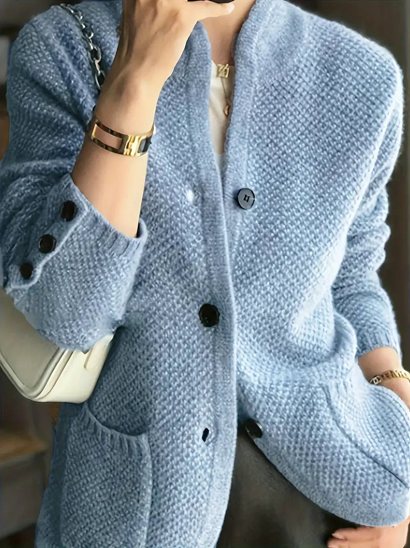 Chic Button-Up Cardigan for Women