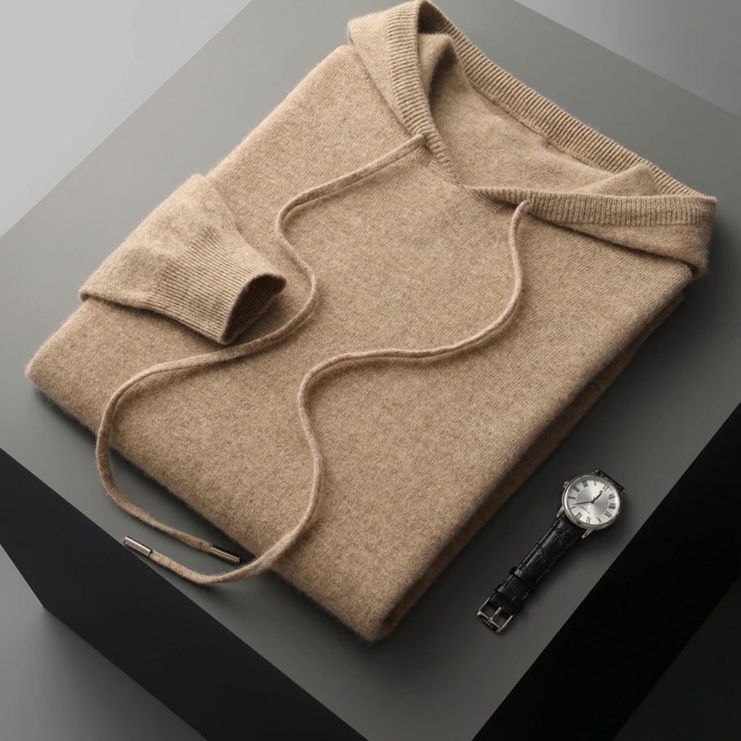 Soft Merino Cardigan Hoodie