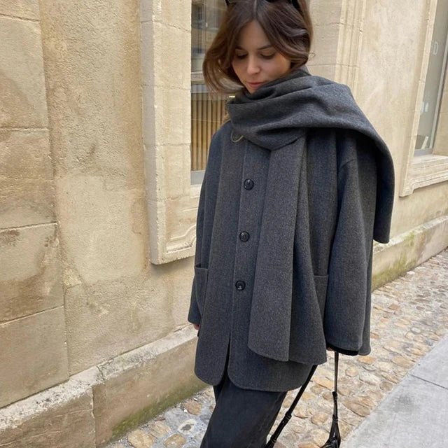 Elegant Women's Winter Clothing Retro Style