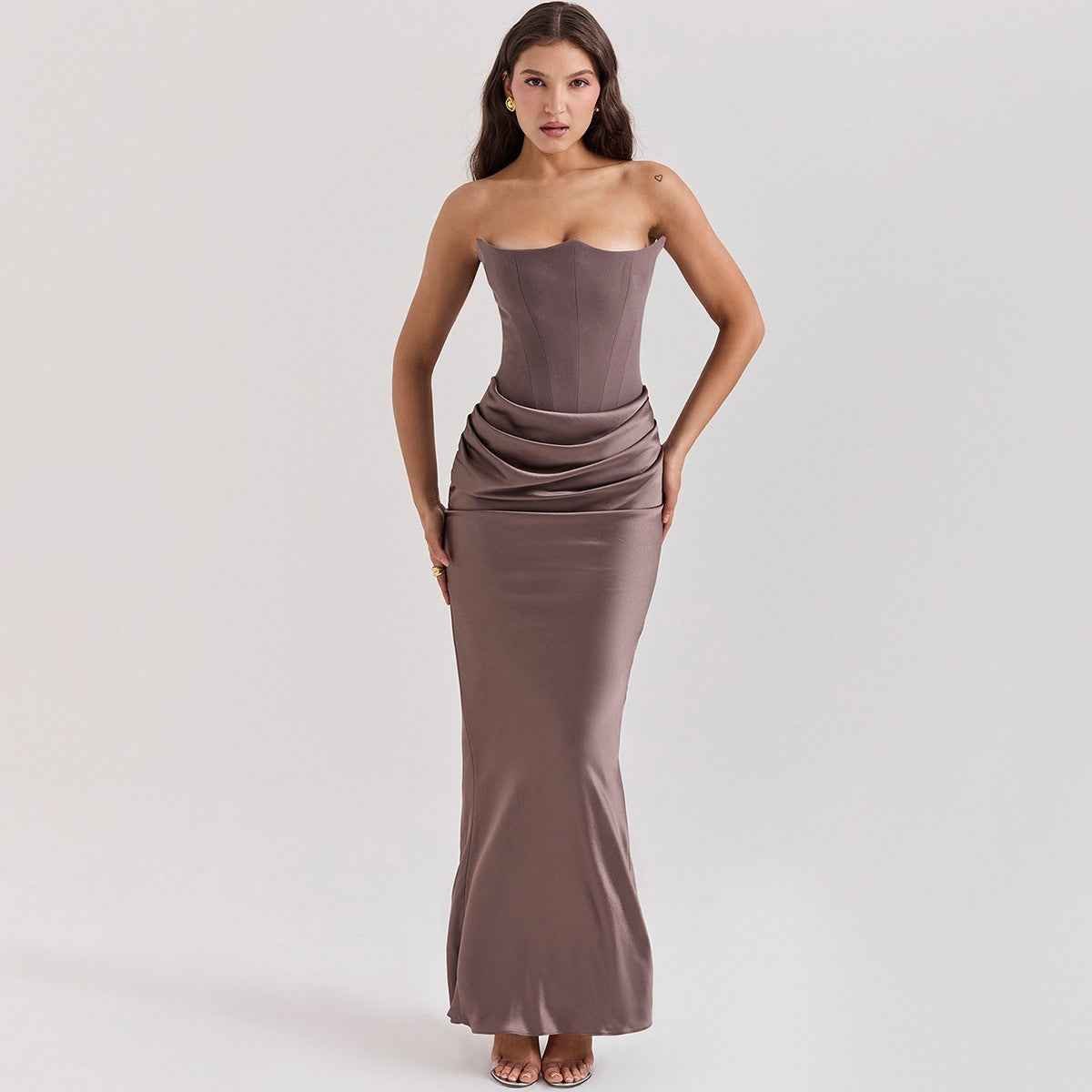 Elegant Evening Dress With Corset