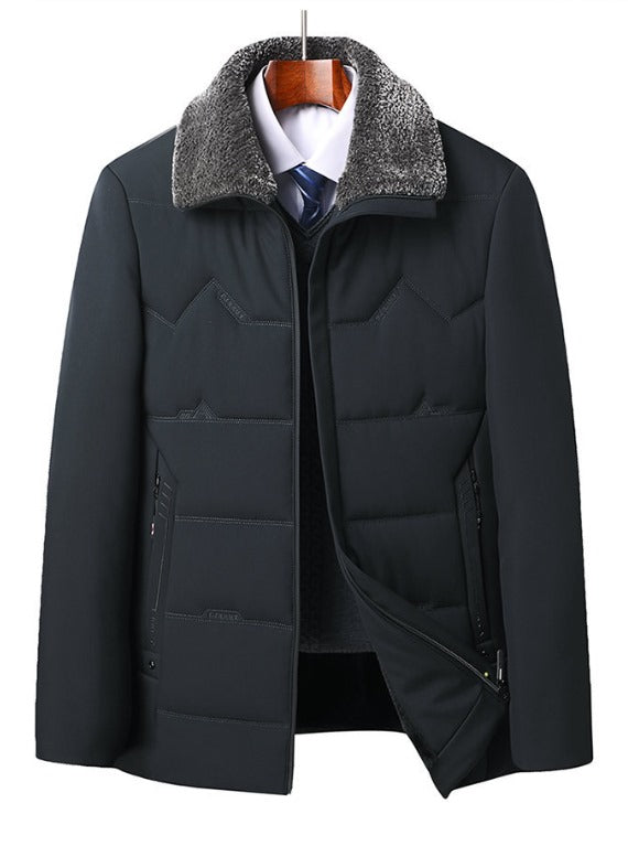 Elijah - Black Winter Parka Thick Lining