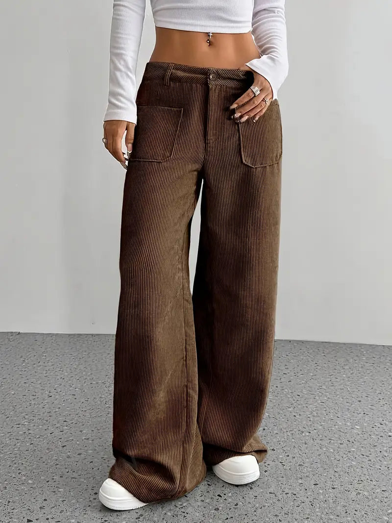 Comfortable women's cotton trousers
