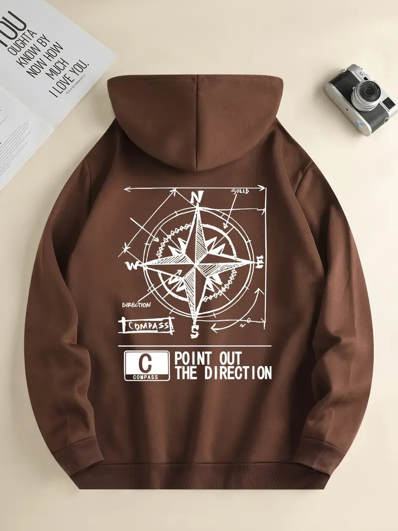 Men's Hoodie Sporty Print