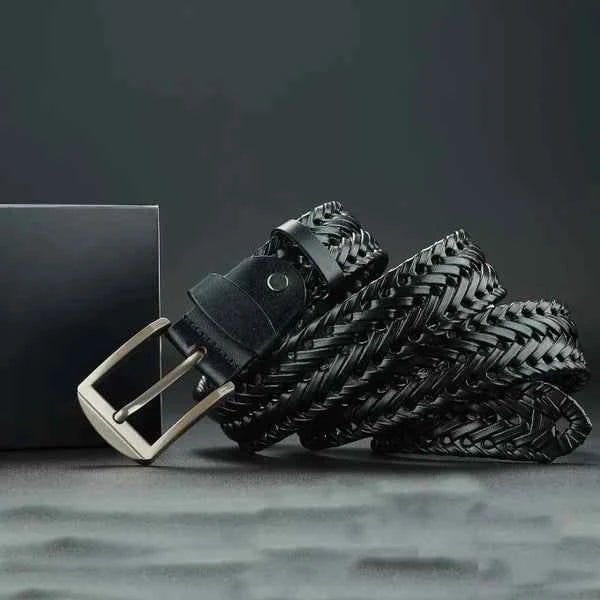 Men's Leather Belt Genuine Leather Look