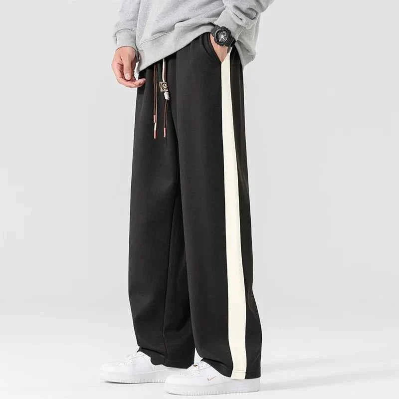 Men's Sporty Jogging Pants Stripe Design
