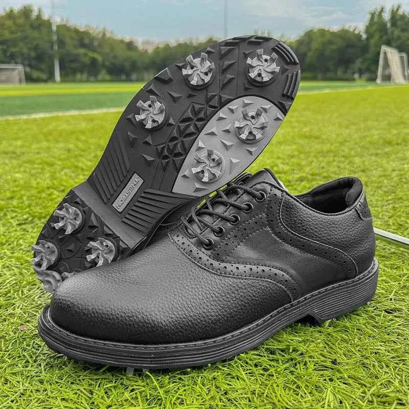 Men's Elegant Black Golf Shoes