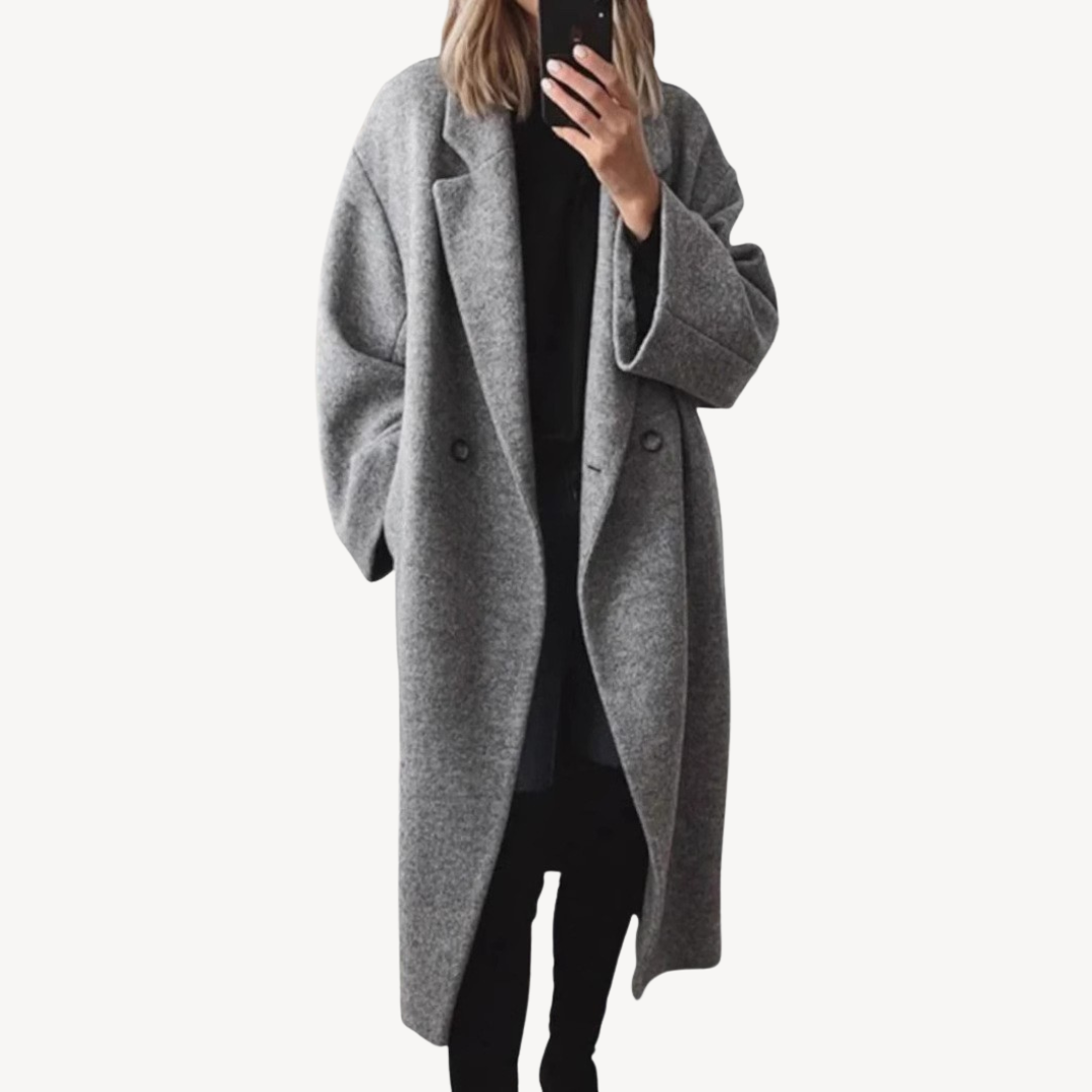 Women's Winter Coat Wool Blend Double Breasted