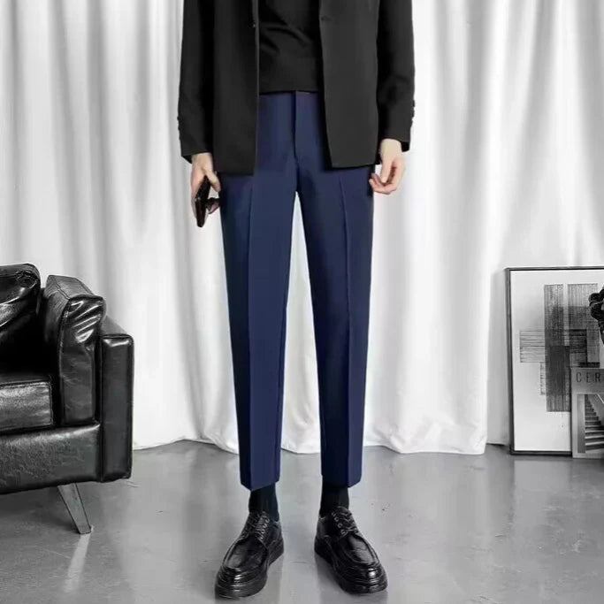 Men's Slim Fit Trousers Modern Design