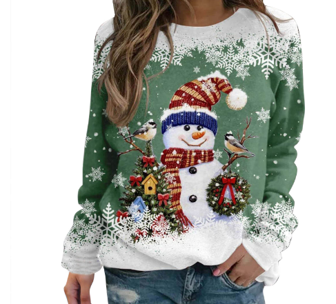 Women's Festive Red Christmas Sweater
