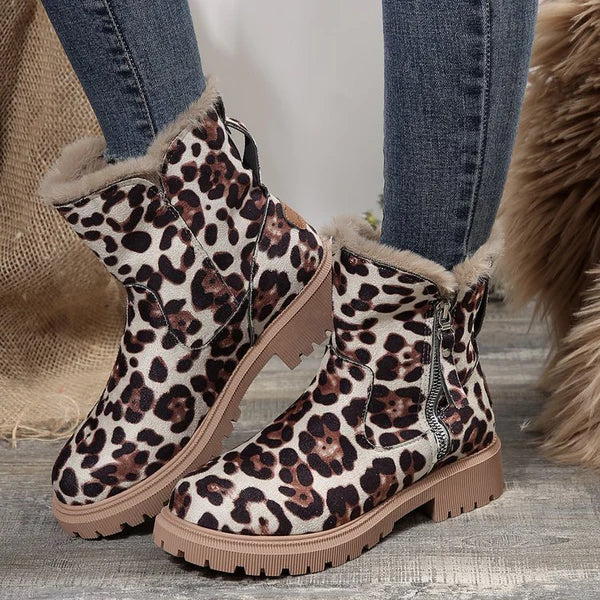 Women's Winter Platform Boots, Fur-lined, Warm