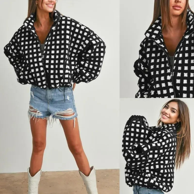 Comfortable Fleece Jacket for Women - Modern