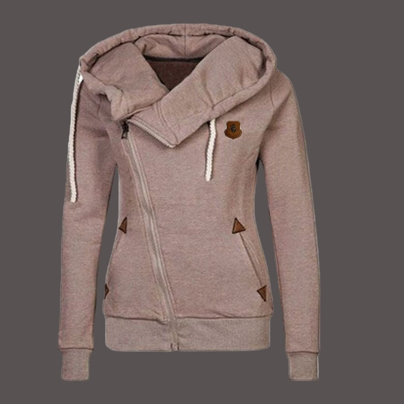 Hooded Jacket Unisex Asymmetrical Modern
