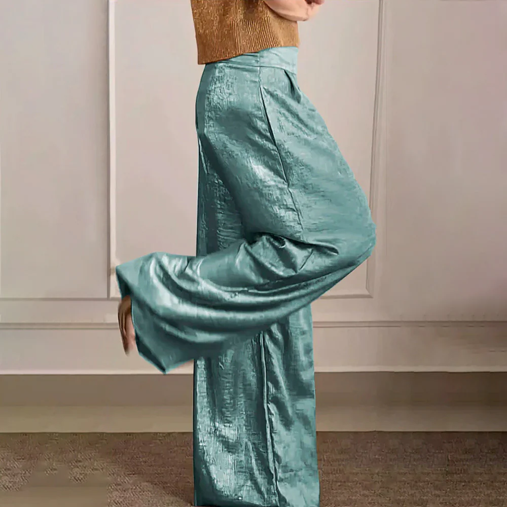Elegant Maxi Dress High Waist Silky Lightweight