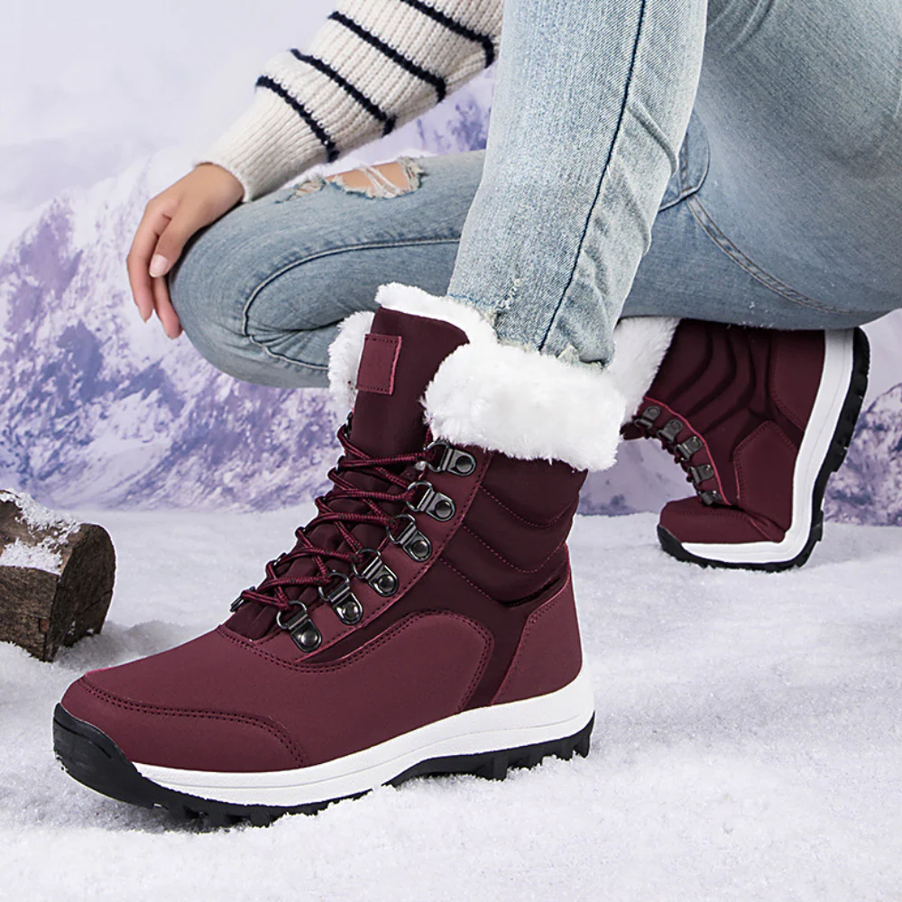 Warm Winter Boots Fleece-Lined Water-Repellent