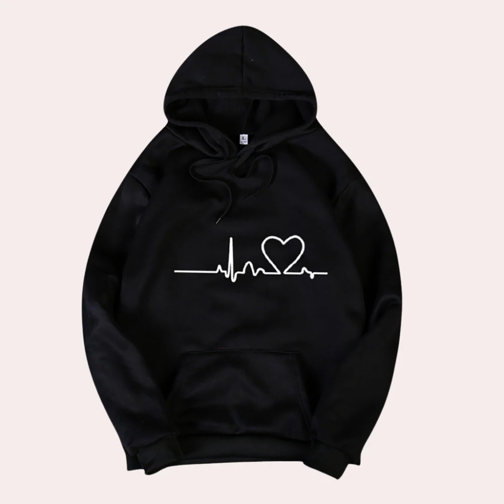 Hoodie Comfortable Graffiti Print Relaxed Fit