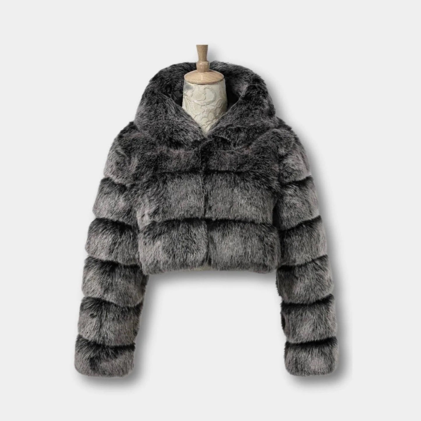 Faux Fur Coat Short Glamorous Elegant