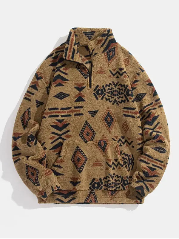 Patterned Fleece Sweaters Warm & Comfortable