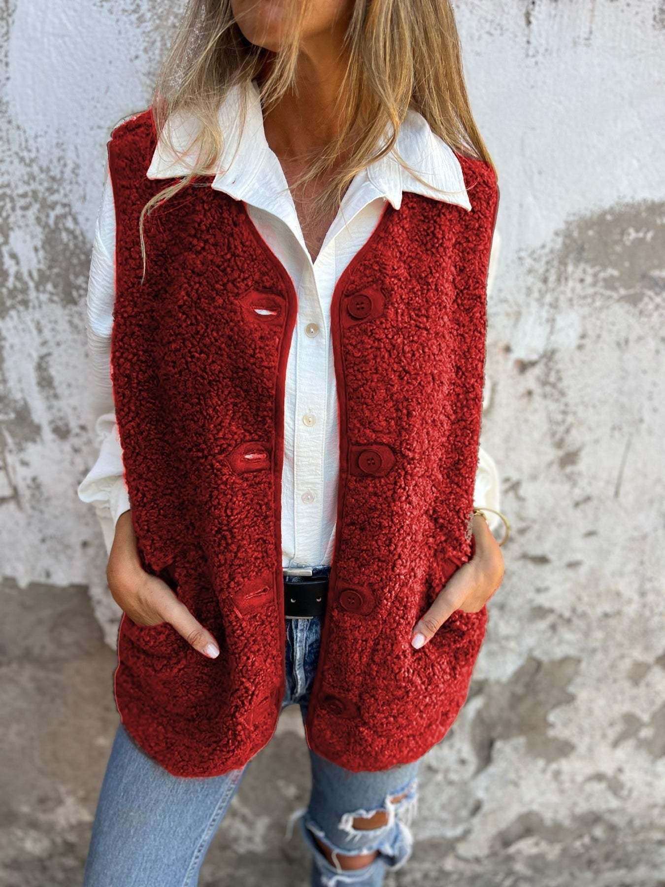 Soft Lambskin Fleece Clothing Loose Fit