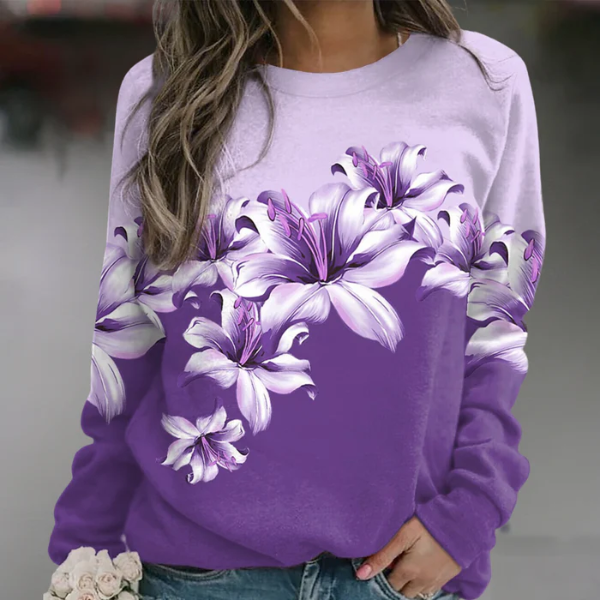 Comfortable Long-Sleeve Casual Sweatshirt