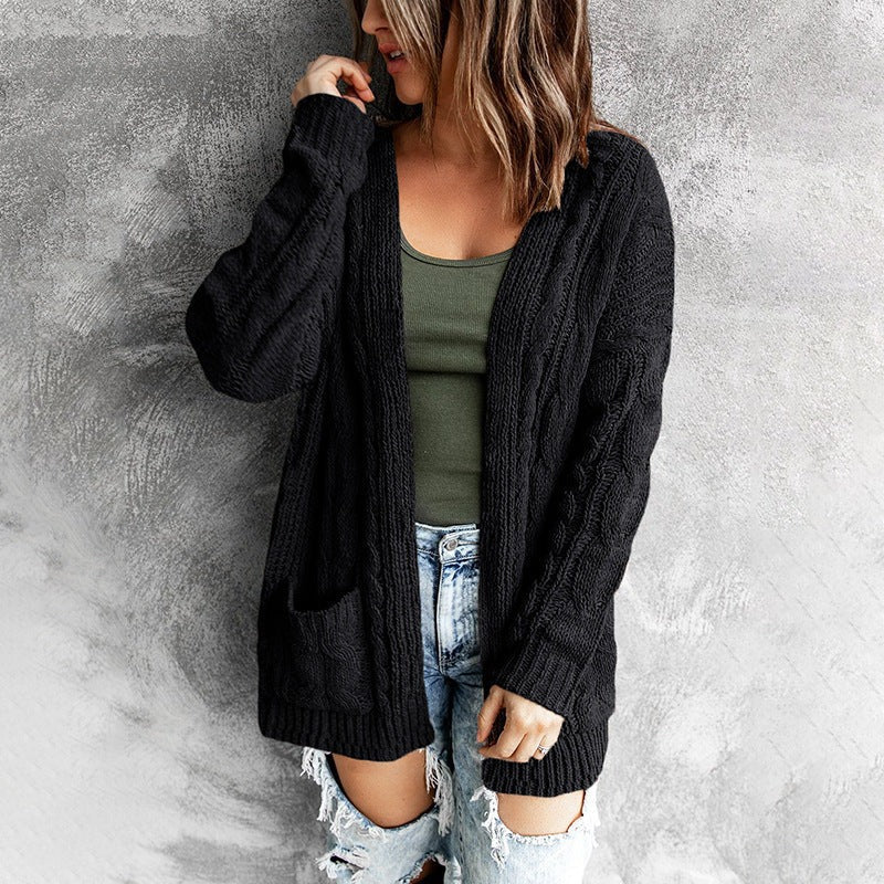 Comfortable Women's Wool Jacket With Pockets
