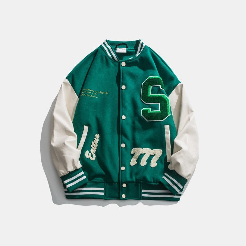 Men's Jacket Stylish Patch Design Leopard