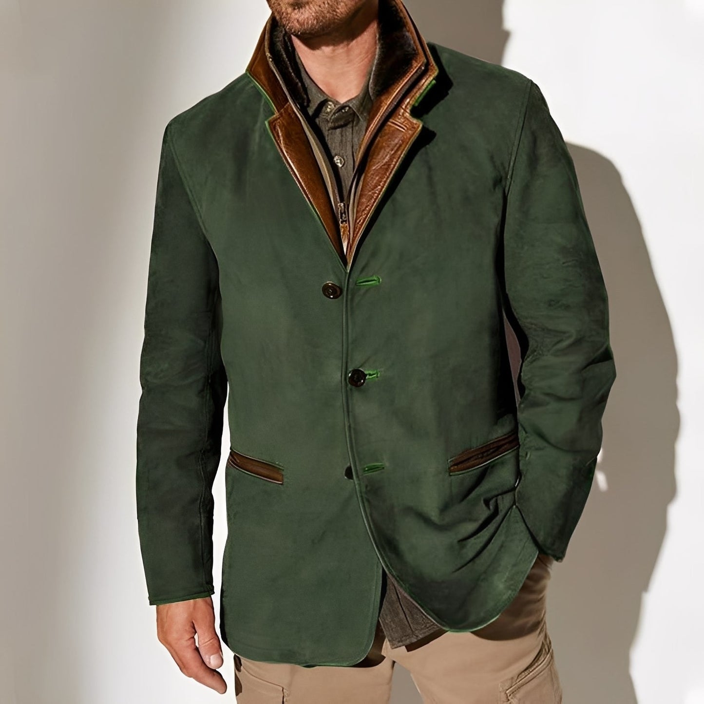 Men's Classic Jacket With Pockets