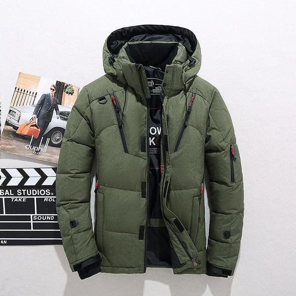 Quilted Jacket Women Hood Zipper Adjustable
