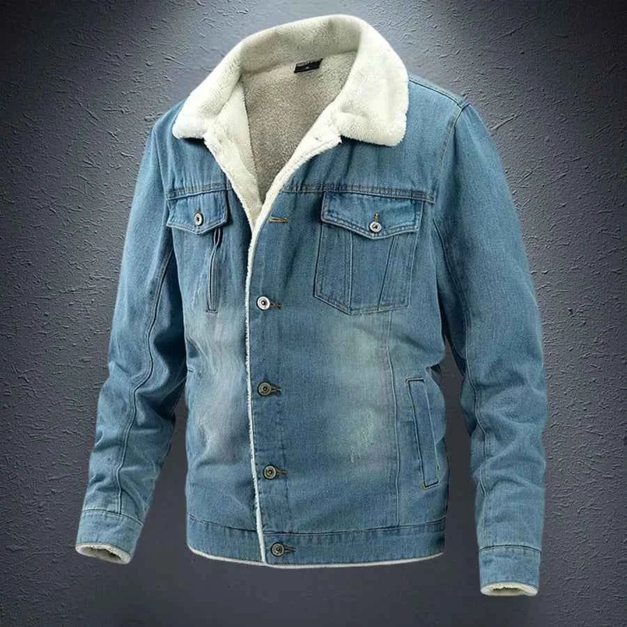 Insulated Jean Jacket Warm Fleece
