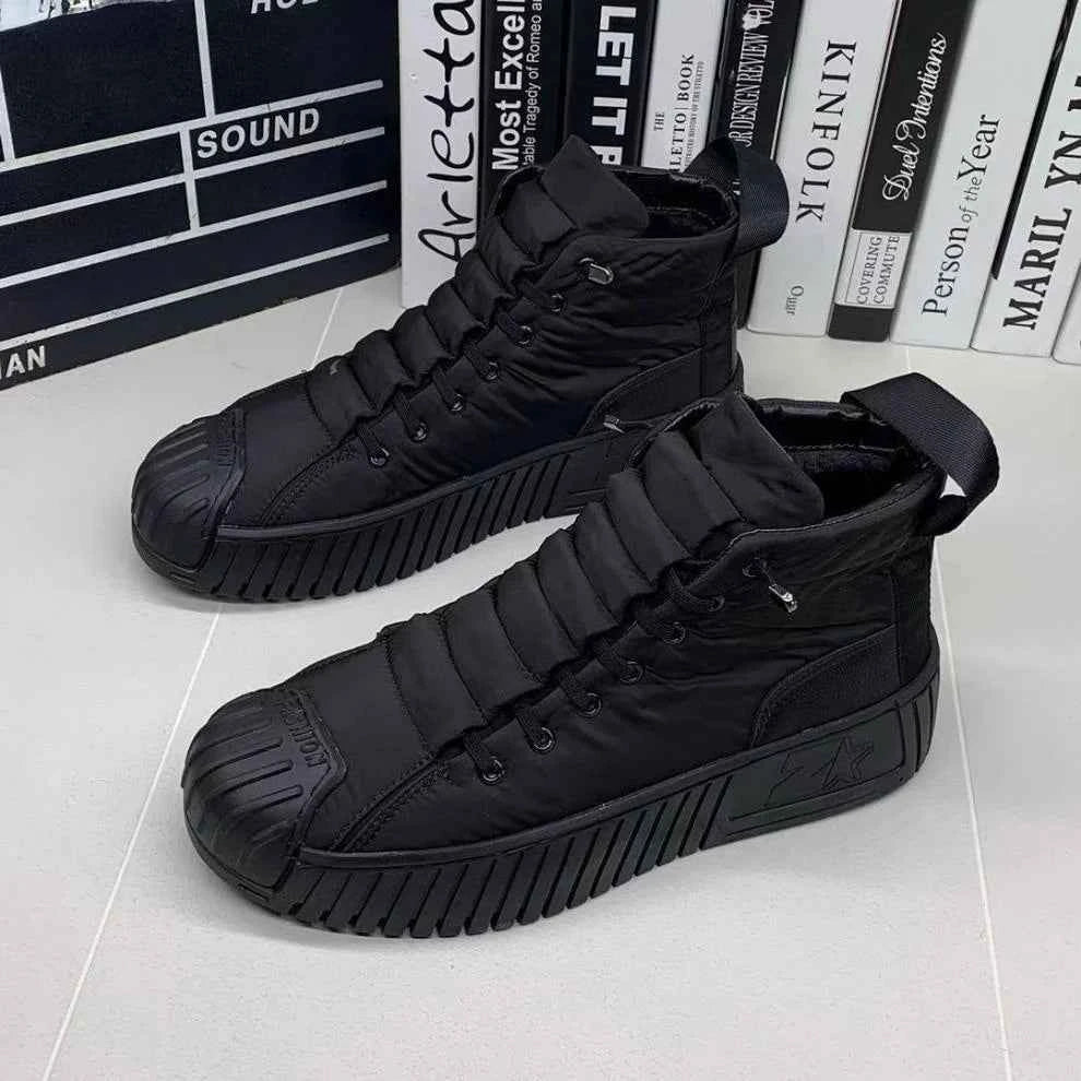 Elegant Men's Boots Leather Look