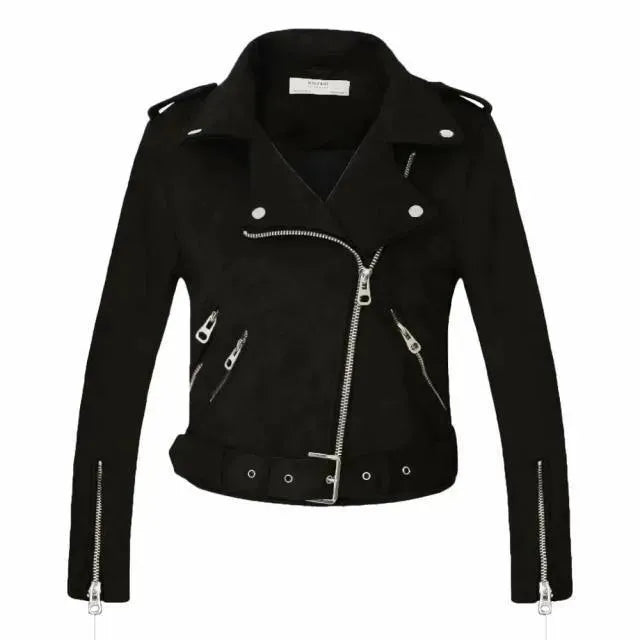 Women's Leather Biker Jacket