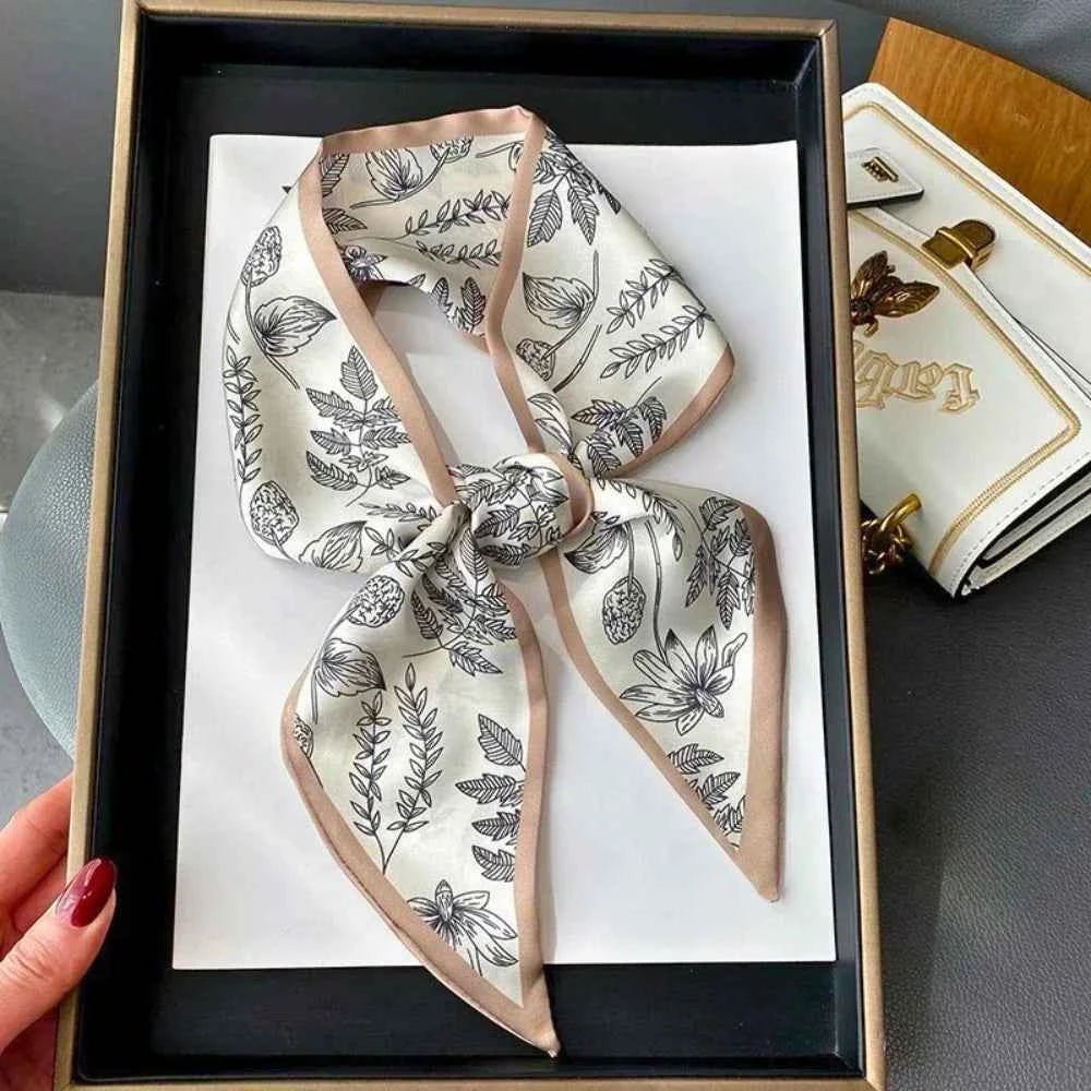 Summer Scarf Floral Pattern Elegant