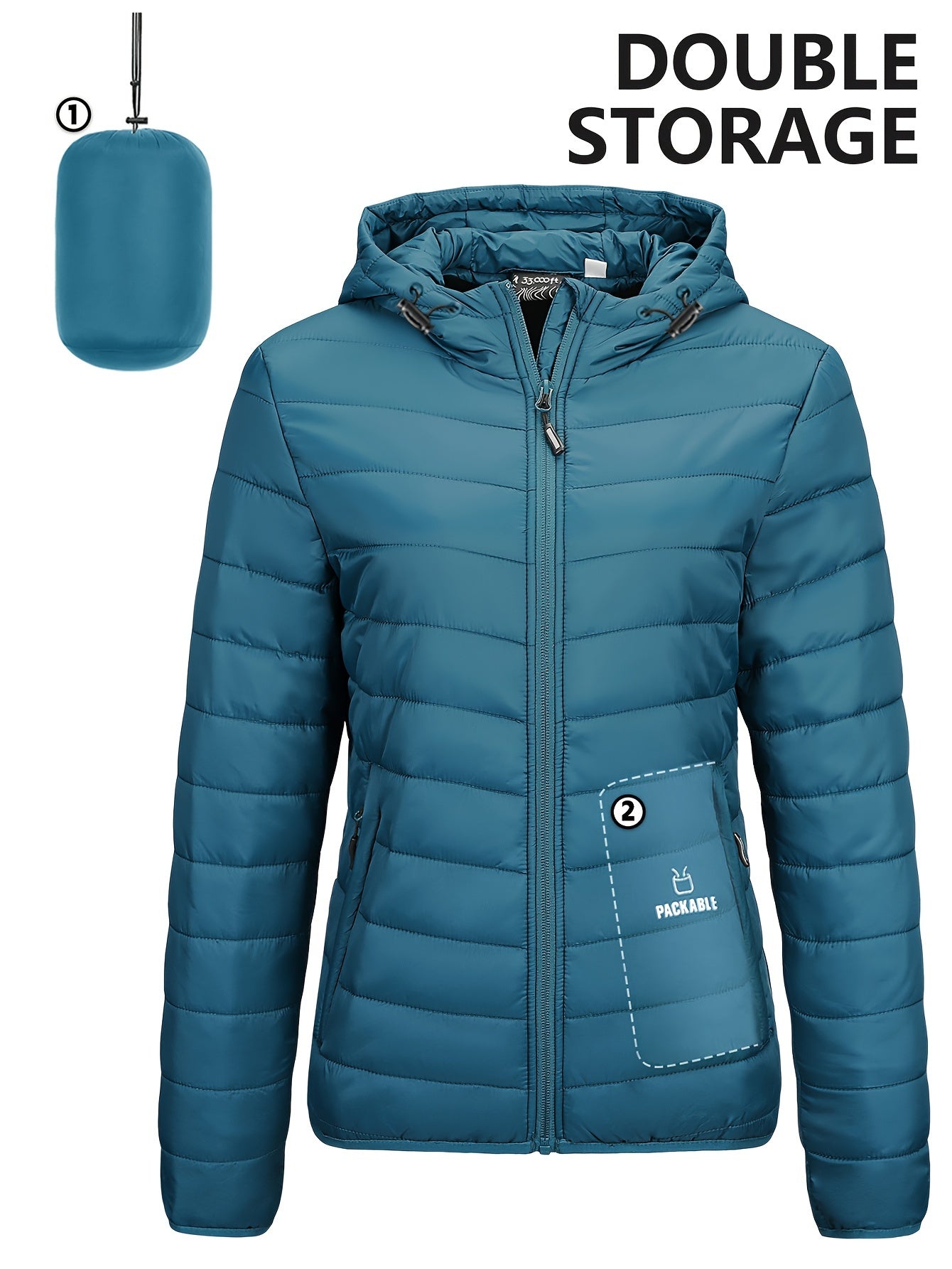 Practical Women's Lightweight Hooded Windbreaker
