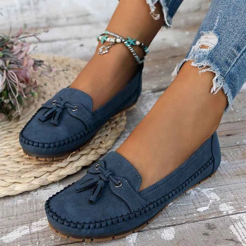 Women's Loafers Elegant Design Bow