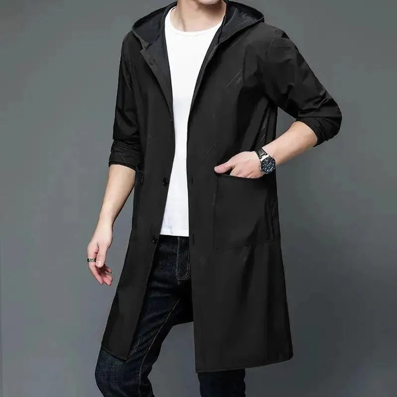 Men's Waterproof Hooded Rain Parka