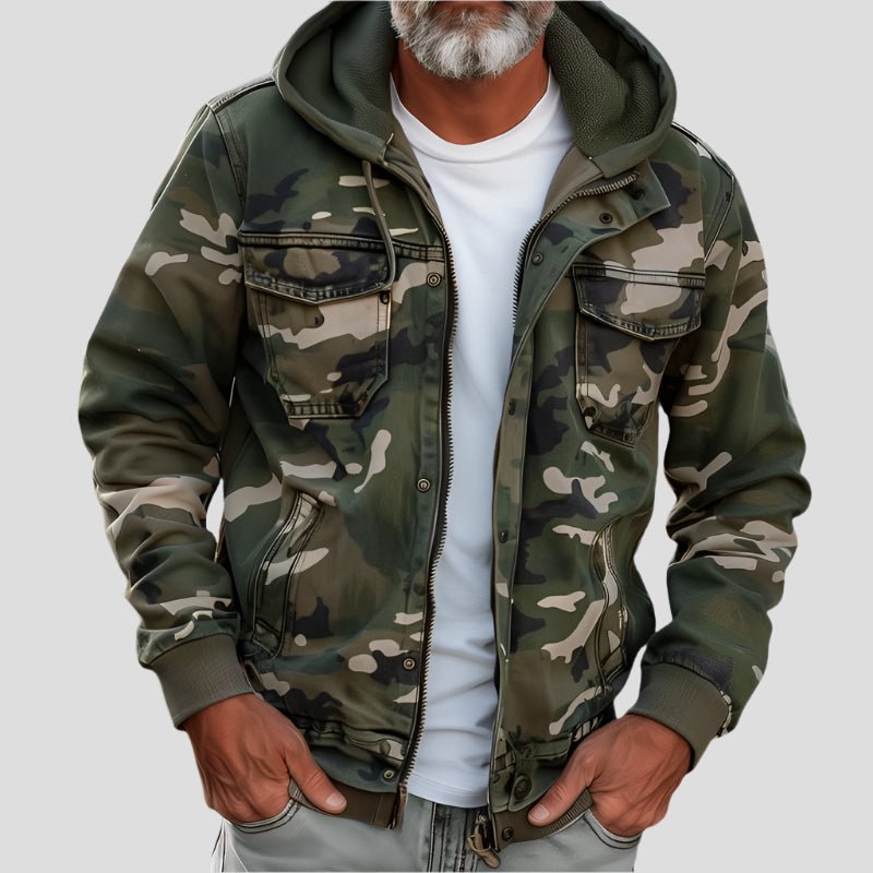 Men's Hoodie Camo Style Modern