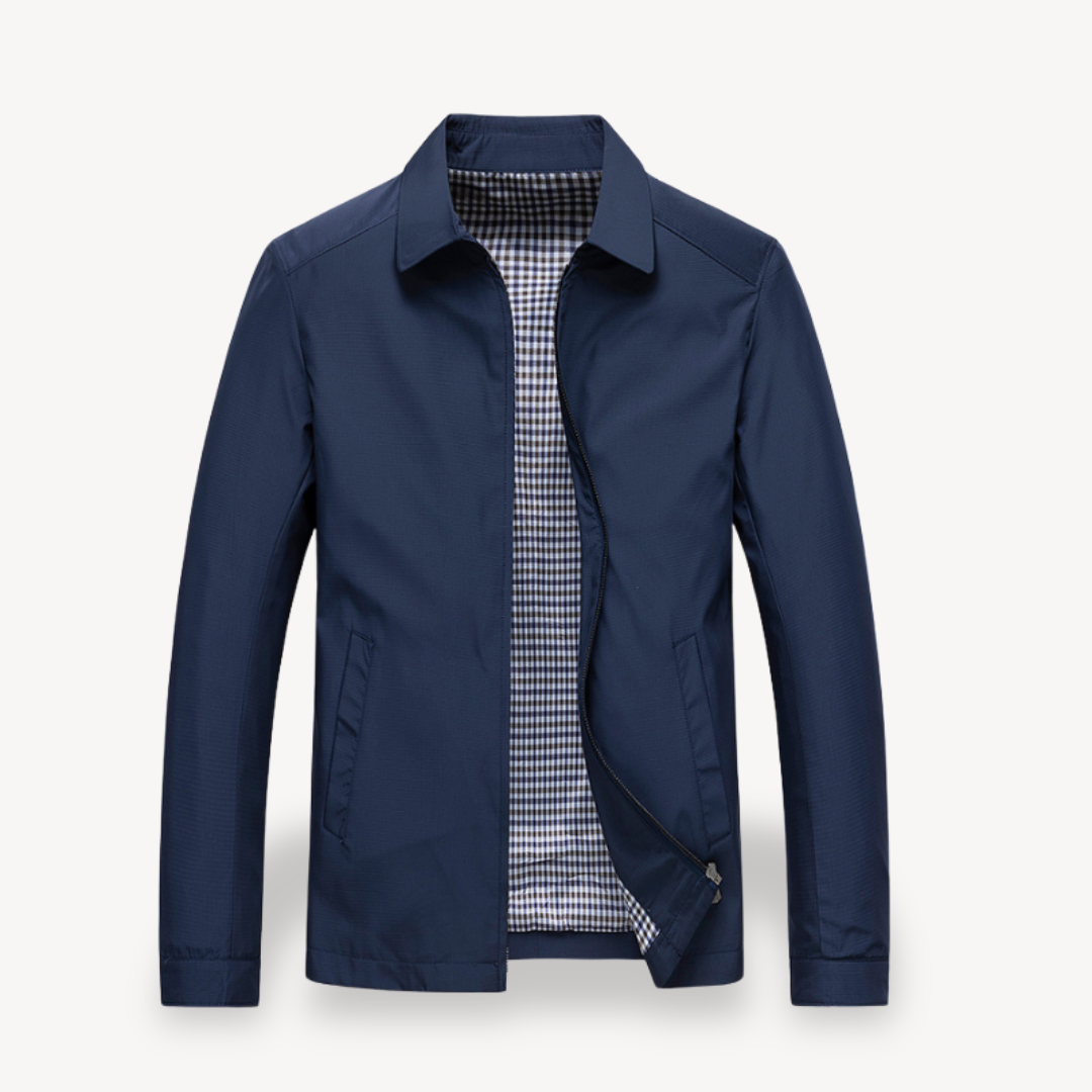 Men's Lightweight Cotton Plaid Summer Jacket