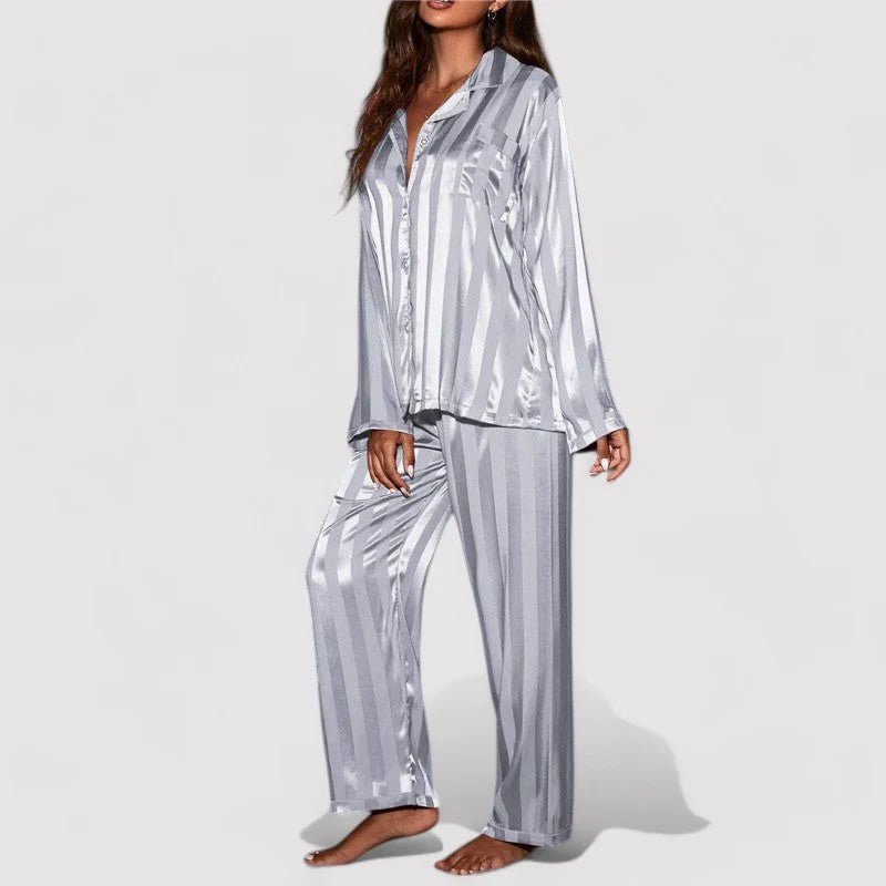 Girls' Pajama Set Striped Design