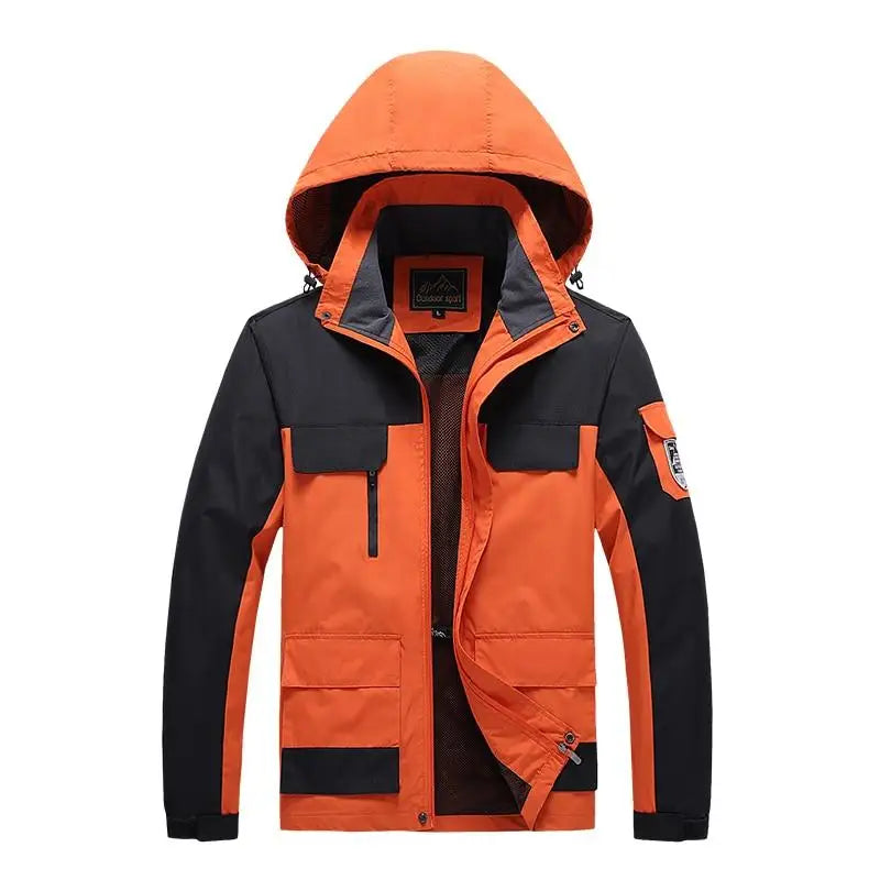 Men's Military Style Parka Green Windbreaker