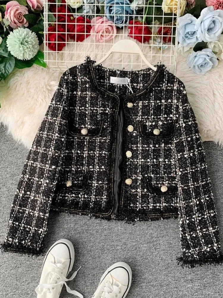 Stylish Patchwork Jacket for Women Vintage Look