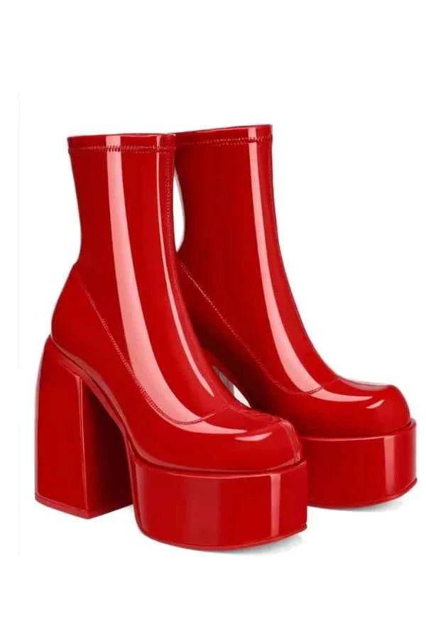 Women's High Platform Ankle Boots