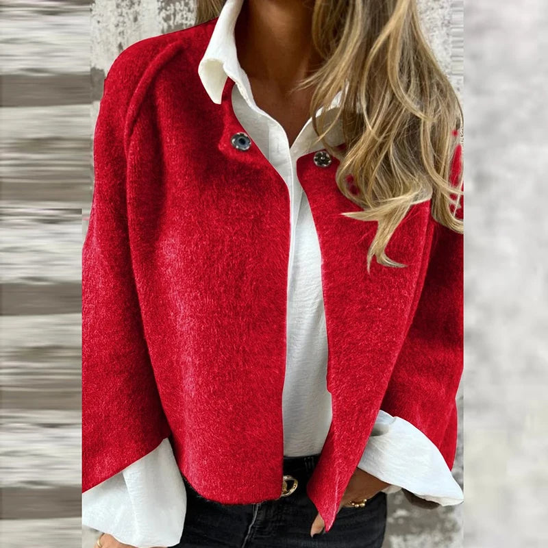Fashionable Short Jacket Elegant Buttons