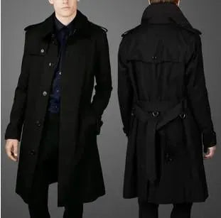 Stylish Men's Trench Coat Model